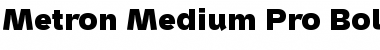 Metron Medium Pro Bold Font