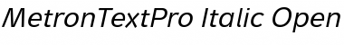 Download Metron Text Pro Font