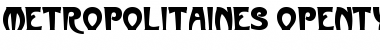 Metropolitaines Regular Font
