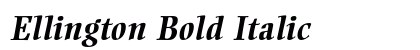 Ellington Bold Italic preview