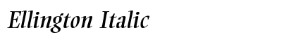 Ellington Italic preview