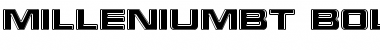 Millenium Bold Extended Font