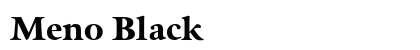 Meno Black Preview