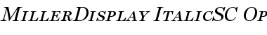 MillerDisplay ItalicSC Font