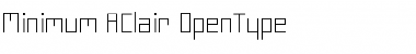 Minimum AClair Font Minimum AClair Font