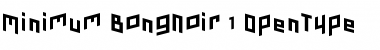 Minimum BongNoir Font Minimum BongNoir Font