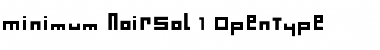 Minimum NoirSol Font Minimum NoirSol Font