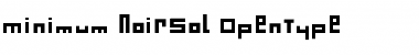 Minimum NoirSol Font Minimum NoirSol Font