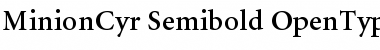 Minion Cyrillic Semibold Font