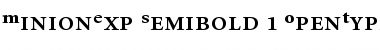 Minion Expert Semibold Font