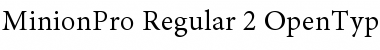 Minion Pro Regular Font