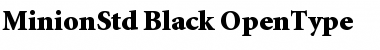 Minion Std Black Font