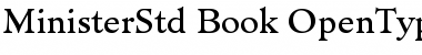 Minister Std Book Font