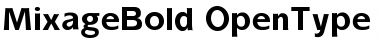 Mixage Bold Font