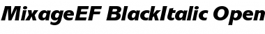 MixageEF BlackItalic Font