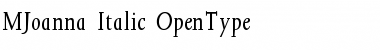Joanna Italic Font Joanna Italic Font