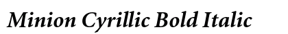 Minion Cyrillic Bold Italic Preview