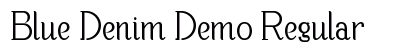 Blue Denim Demo Regular