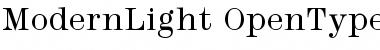 Modern Light Font
