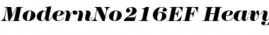 ModernNo216EF HeavyItalic Font