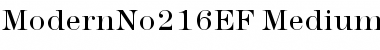 ModernNo216EF Font