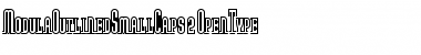 Modula OutlinedSmallCaps Font