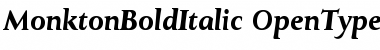 Download MonktonBoldItalic Font