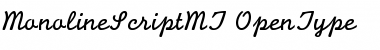Monoline Script MT Regular Font