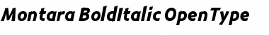 Montara Bold Italic Font Montara Bold Italic Font