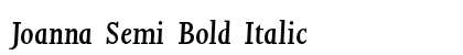 Joanna Semi Bold Italic preview