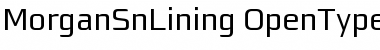 MorganSnLining Regular Font