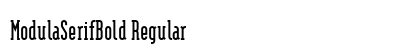 ModulaSerifBold Regular Preview