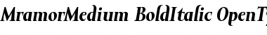 Mramor Medium Medium Bold Italic Font