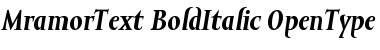 Mramor Text Bold Italic Font