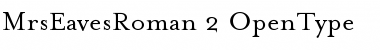 MrsEaves Roman Font