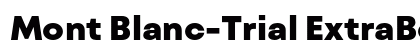 Mont Blanc-Trial ExtraBold Regular Preview