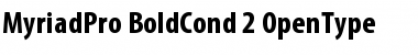 Myriad Pro Bold Condensed Font