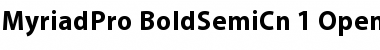 Myriad Pro Bold SemiCondensed Font