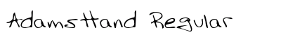 AdamsHand Regular