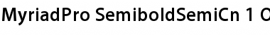 Myriad Pro Semibold SemiCondensed Font Myriad Pro Semibold SemiCondensed Font