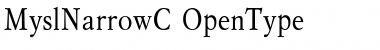 MyslNarrowC Regular Font