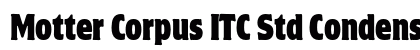 Motter Corpus ITC Std Condensed preview