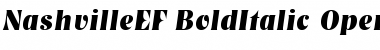 NashvilleEF BoldItalic Font