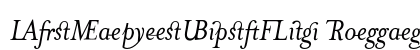 MrsEavesJustLig RomanItalic Preview