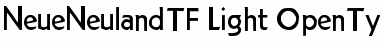 NeueNeulandTF Light Font