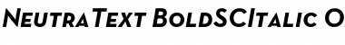Neutra Text SC Bold Italic Font