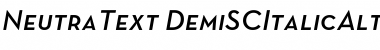 Neutra Text Light SC Alt Demi Italic Font