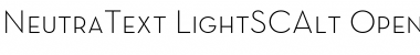 Neutra Text Light SC Alt Regular Font