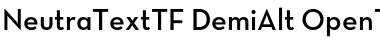 Neutra Text TF Light Alt Demi Font