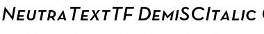 Neutra Text TF Light SC Font